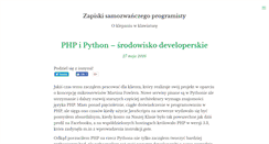 Desktop Screenshot of blog.heintze.pl